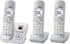 Panasonic KX-TG6823 Trio DECT, GAP Telefono cordless analogico Segreteria telefonica Argento, Grigio