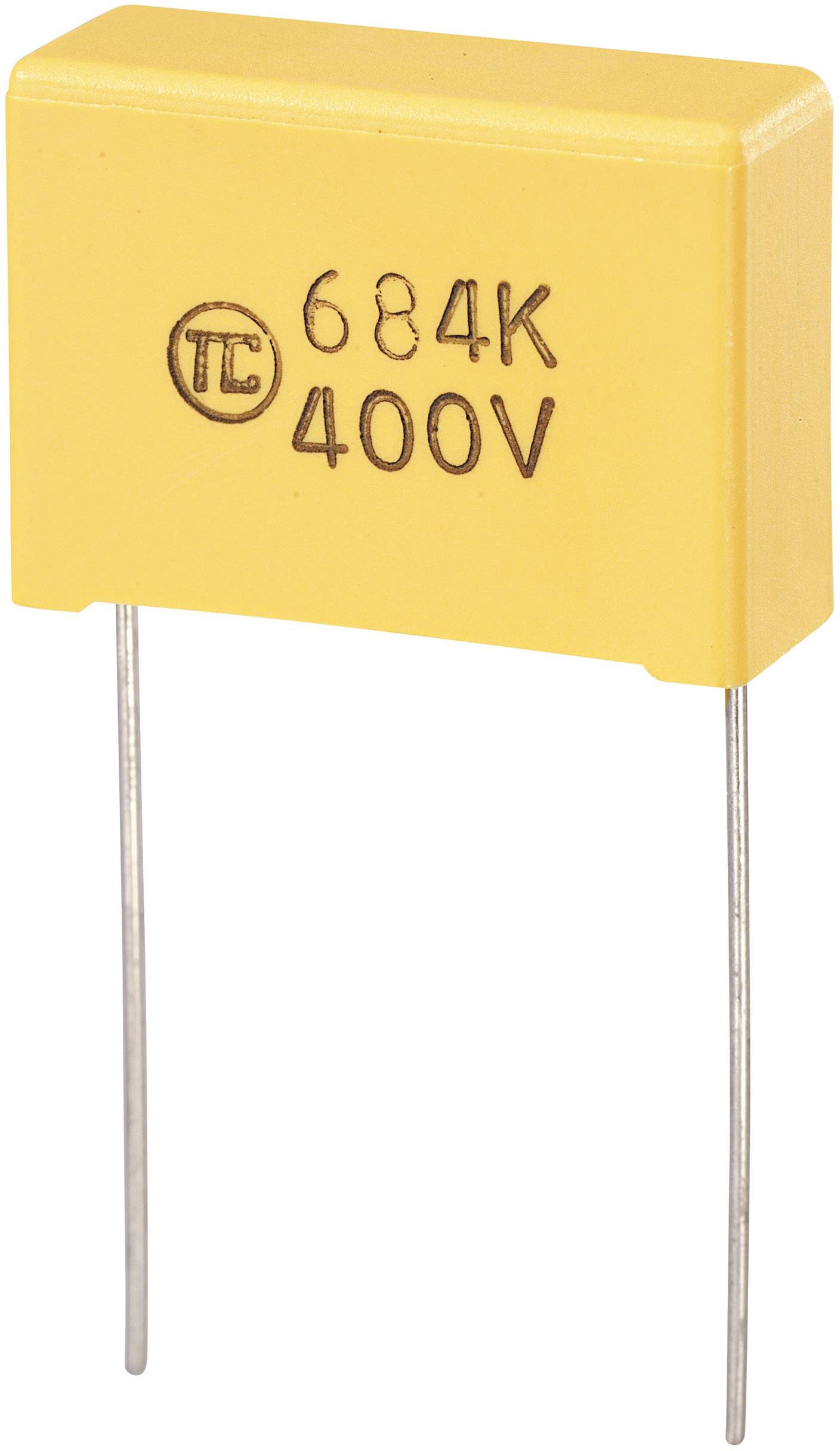 TRU COMPONENTS 1 pz. Condensatori a film MKS radiale 0.47 µF 400 V/DC 5 % 22.5 mm (L x L x A) 26.5 x 8.5 x 17 mm