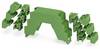 Phoenix Contact ME 22,5 OT-3MSTBO SET Elemento superiore per contenitore guida DIN 22.5 x 38.5 Poliammide Verde 1 pz.