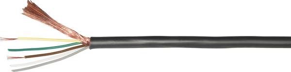 Cavo audio 4 x 0.22 mm² Nero BKL Electronic 1509011 Merce a metro