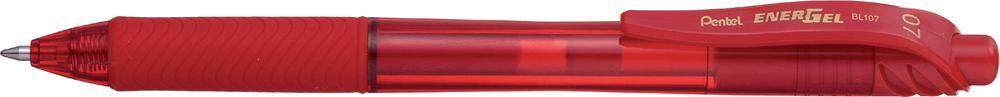 Pentel Energel BL107 Gel Writer rosso/trasparente 0,35 mm - Scrittura di colore rosso