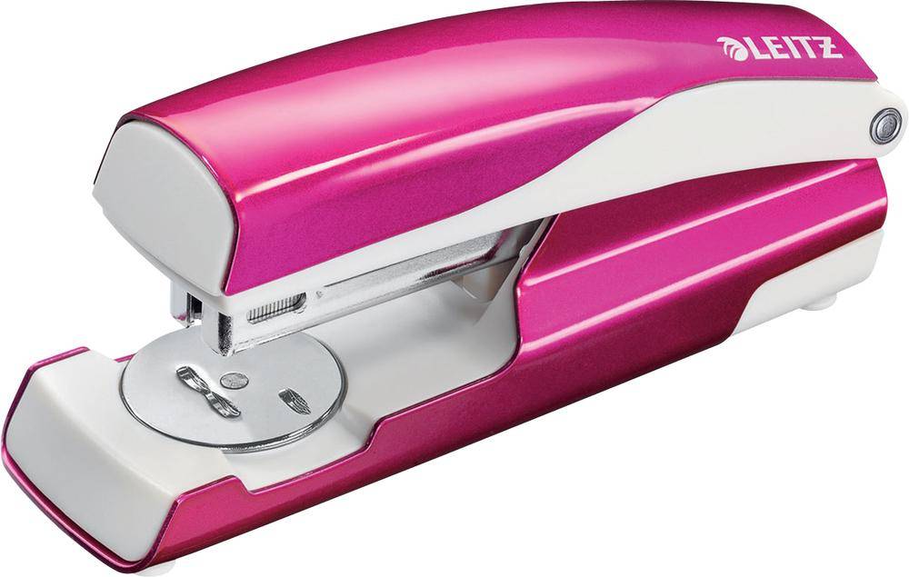 Leitz NeXXt 23.10.5502 Metallico, Rosa (Leitz NeXXt WOW Half Strip Metal Office Stapler 30 Sheet Pink - 55021023)