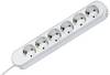 Bachmann 381.247K Multipresa 6 scomparti Bianco Schuko 1 pz.