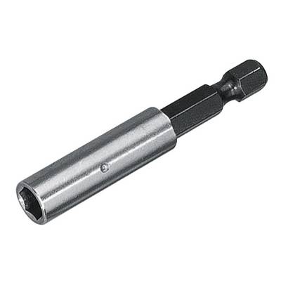 Un adattatore magnetico per bussole in metallo, utilizzato per trapani o cacciaviti, per fissare viti esagonali.