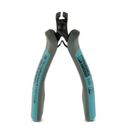 Pinze con manici blu, adatte per il taglio preciso di piccoli fili e lavori elettronici.