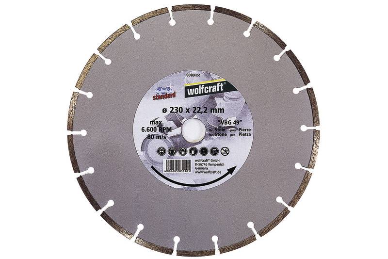 Disco Diamantato "Standard-Universal" Wolfcraft 8386000 diametro 125 mm