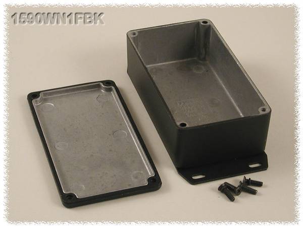 Hammond Electronics 1590WN1FBK Contenitore universale 121 x 66 x 40 Alluminio Nero 1 pz.