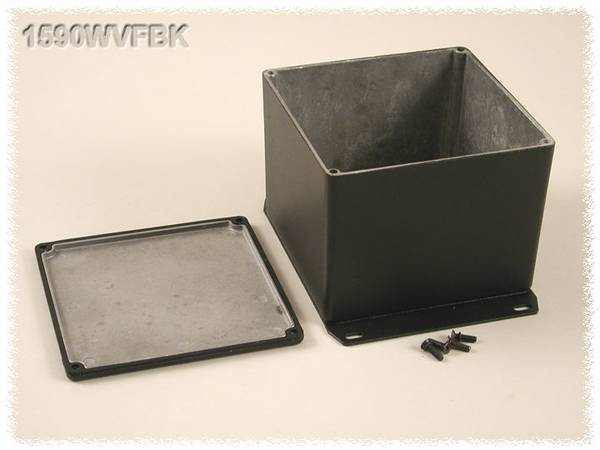 Hammond Electronics 1590WVFBK Contenitore universale 119.5 x 119.5 x 94 Alluminio Nero 1 pz.