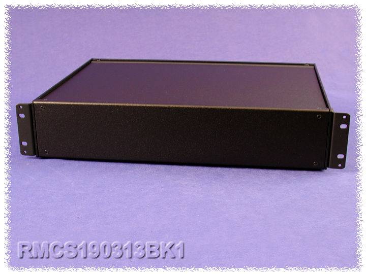 Hammond Electronics RMCS190113BK1 Contenitore universale 432 x 330 x 21 Alluminio Nero 1 pz.