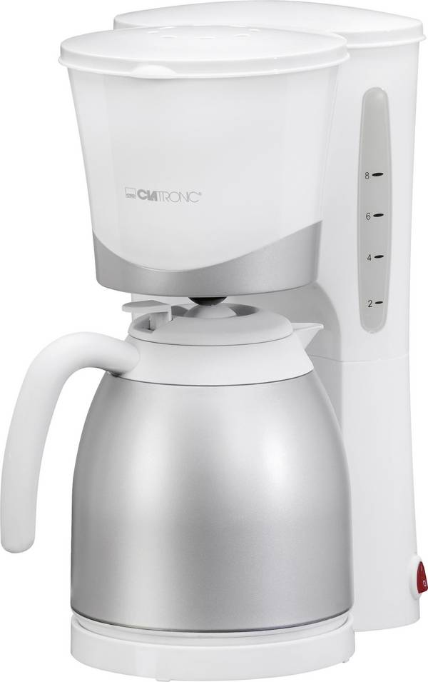 Clatronic KA 3327 Macchina per il caffè Bianco  Capacità tazze=10 Isolato