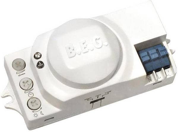 B.E.G. Brück 94401 Ad incasso Rilevatore di movimento ad alta frequenza HF 360 °  Bianco IP20