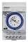Orologio analogico con quadrante blu regolabile da 1 a 24 ore. Tempi di commutazione configurabili per 230V e 50-60Hz.