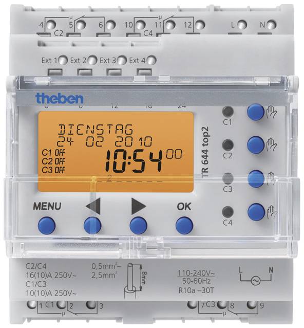 Theben 6440100 Timer per guida DIN