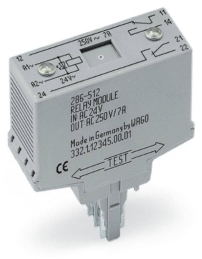WAGO 286-316 Relè ad innesto 220 V/DC 7 A 2 scambi 1 pz.