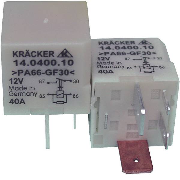 Relè auto - Kräcker 14.0400.10 Relè per auto 12 V/DC 40 A 1 NA - Relè auto - Kräcker 14.0400.10 Relè per auto 12 V/DC 40 A 1 NA -