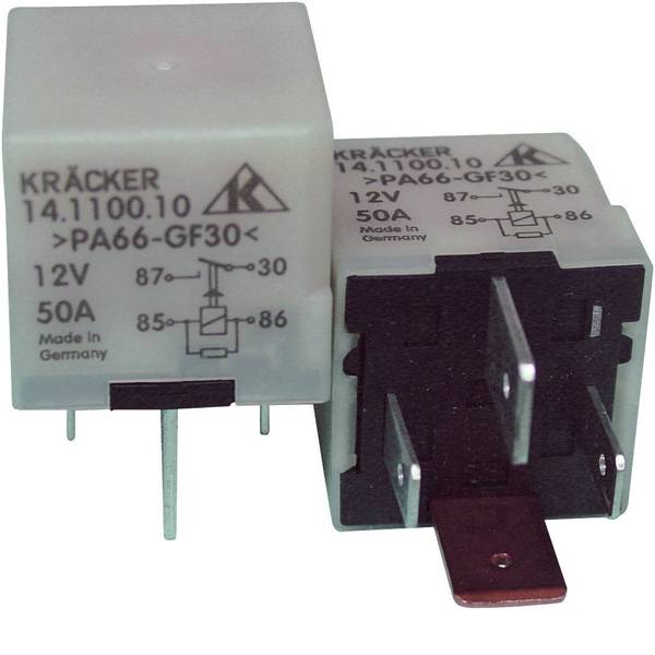 Relè auto - Kräcker 14.1100.10 Relè per auto 12 V/DC 40 A 1 NA - Relè auto - Kräcker 14.1100.10 Relè per auto 12 V/DC 40 A 1 NA -