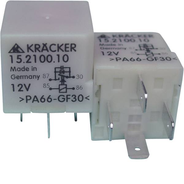 Relè auto - Kräcker 15.2100.10 Relè per auto 12 V/DC 15 A 1 NA - Relè auto - Kräcker 15.2100.10 Relè per auto 12 V/DC 15 A 1 NA -