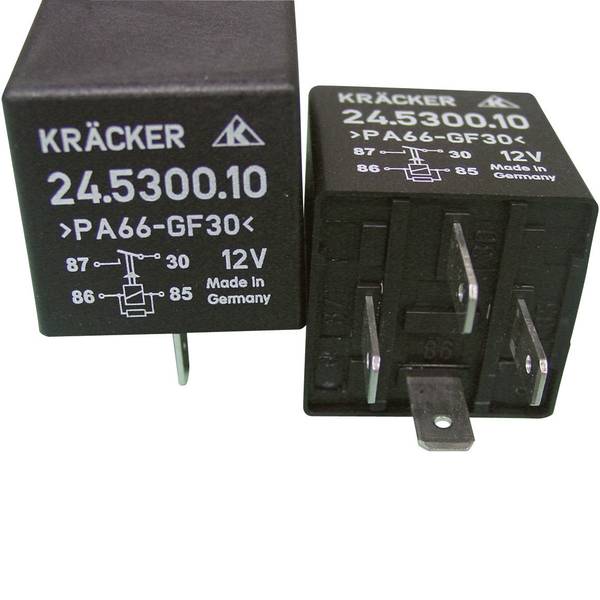 Relè auto - Relè per auto 12 V/DC 20 A 1 NA Kräcker 24.5300.10 - Relè auto - Relè per auto 12 V/DC 20 A 1 NA Kräcker 24.5300.10 -