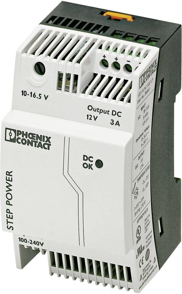 Phoenix Contact 2868570 Alimentatore per guida DIN  12 V/DC 3.3 A 36 W Num. uscite:1 x  Contenuto 1 pz.