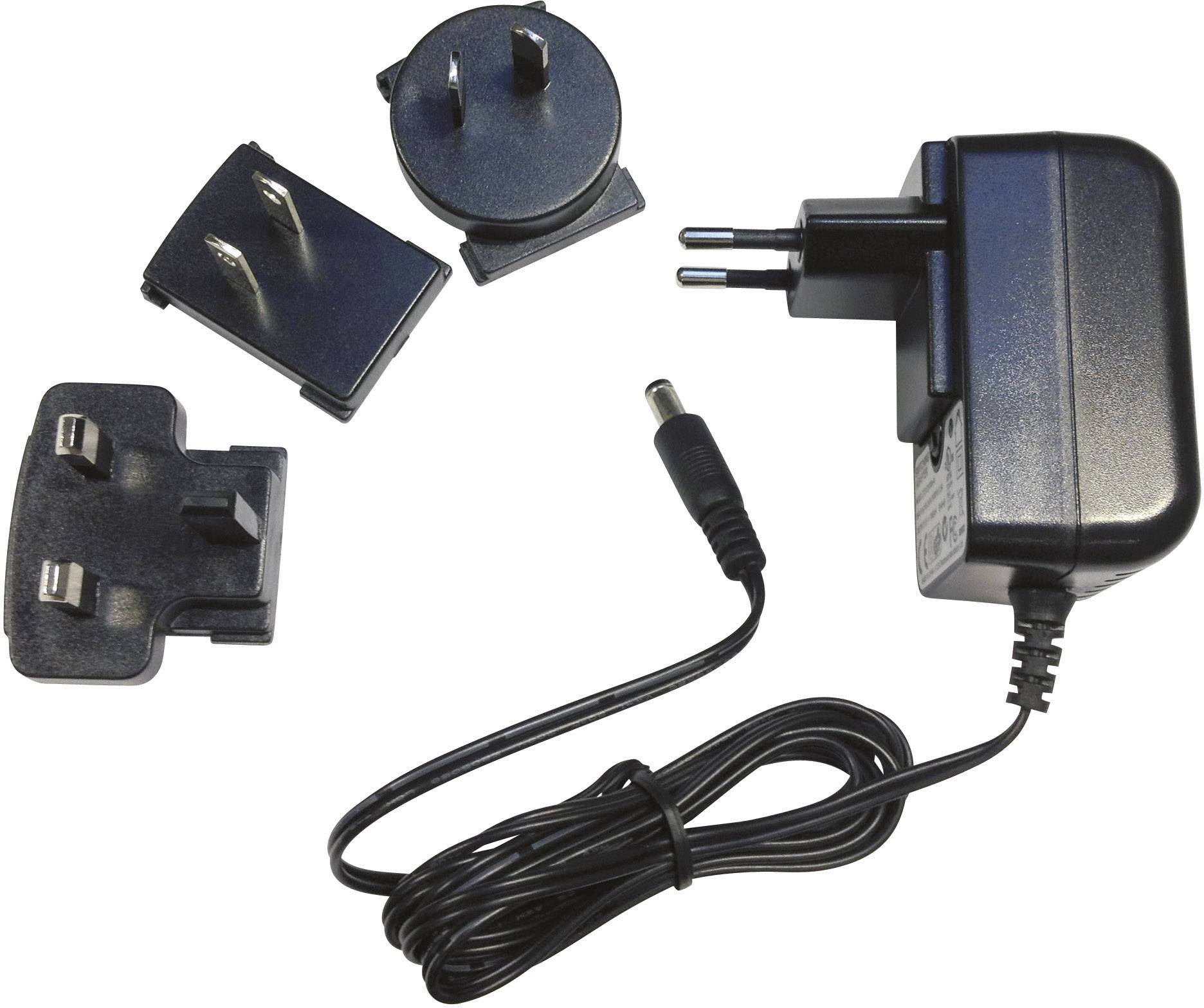 Dehner Elektronik ZDD 120100m-N Alimentatore a spina tensione fissa 12 V/DC 1000 mA 12 W stabilizzato, con adattatore USA, con adattatore UK, con adattatore Australiano