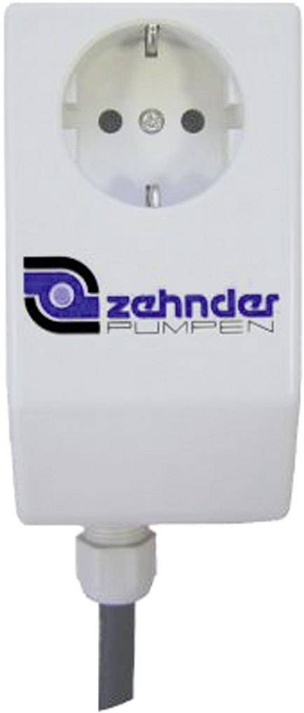 Presa 'Zehnder Pumpen', forma rettangolare, con logo aziendale e connessione del cavo nella parte inferiore.
