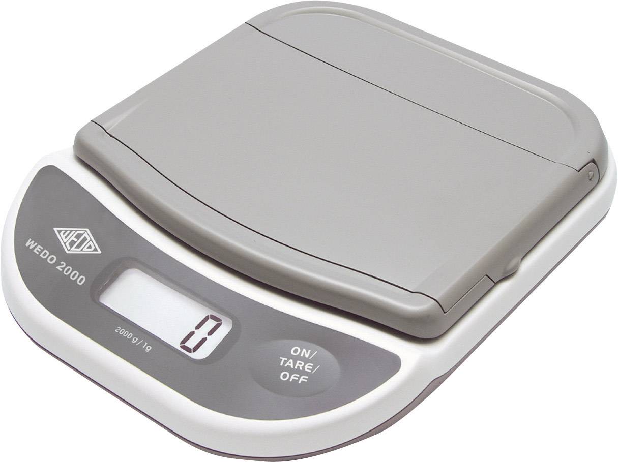 Werner Dorsch 502000 Bilancia per lettere 50 2000 Portata max. 2 kg Risoluzione 1 g rete elettrica, a batteria Bianco-0
