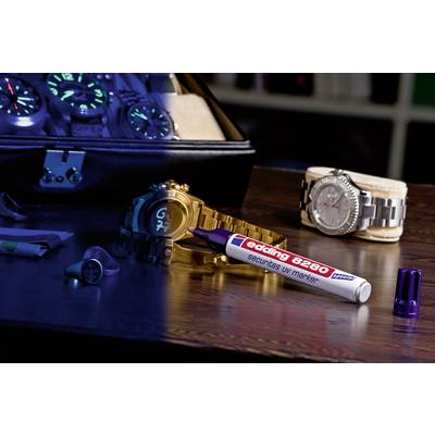 Marker UV Securitas 8280 - Inchiostro Invisibile, Visibile Solo Sotto Luce UV, Punta 1.5-3 Mm - Foto 8