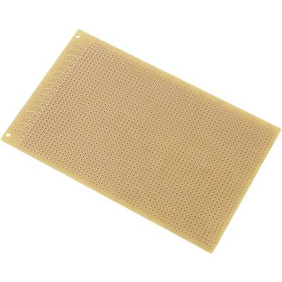 Una basetta millefori non serigrafica con molti piccoli fori, utilizzata per la realizzazione di circuiti elettronici.