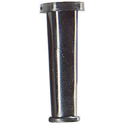 Un tubo metallico verticale con superficie liscia, probabilmente un componente strutturale o funzionale.