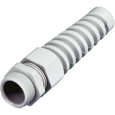 Tubo ondulato grigio in plastica con superficie zigrinata, idoneo per impianti elettrici o come protezione per cavi.