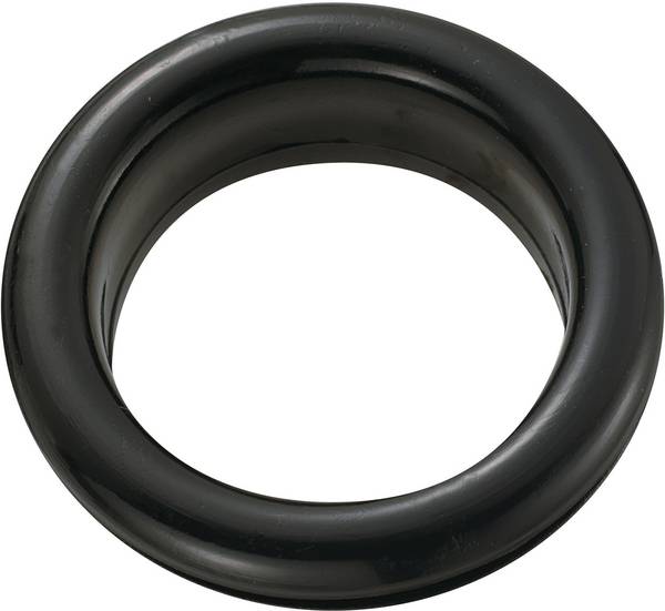 TRU COMPONENTS TC-GEQR-2621203 Boccola per passaggio cavo aperta Ø (max.) 20.8 mm Spessore piastra (max.) 2.4 mm PVC Nero 100 pz.