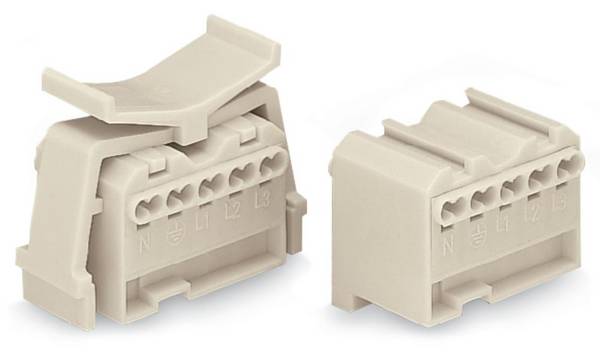WAGO 277-131 Busdeel Morsetto flessibile: - rigido: 1.5-2.5 mm² Numero Poli (num): 5 100 pz. Bianco