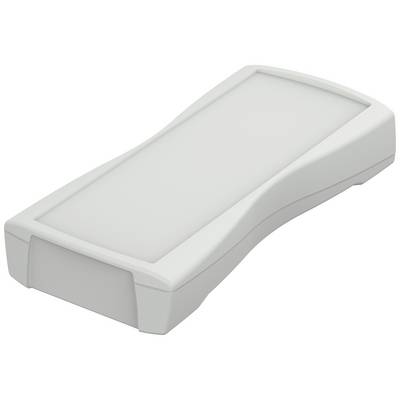 Un contenitore piatto rettangolare in plastica con bordi arrotondati, utilizzato per alloggiare dispositivi elettronici.