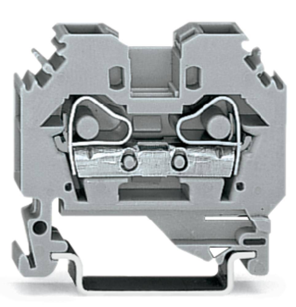 WAGO 282-101 Morsetto passante 8 mm A molla Attribuzione: L Grigio 50 pz. Imballo