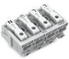 WAGO 294-4004 294-4004 Morsetto di alimentazione flessibile: - rigido: 0.5-1.5 mm² Numero Poli (num): 4 500 pz. Bianco
