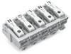 WAGO 294-4005 294-4005 Morsetto di alimentazione flessibile: - rigido: 0.5-1.5 mm² Numero Poli (num): 5 250 pz. Bianco