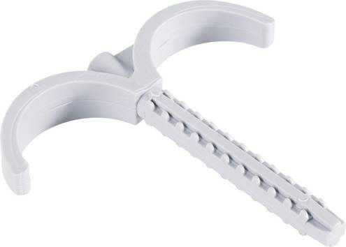 Jäger Direkt 743131 Supporto per cavi innestabile 743131 Intervallo Ø fascio 15 mm (max)  per montaggio nel muro, senza alogeni, senza siliconi, stabilizzata UV Grigio chiaro 1 pz.