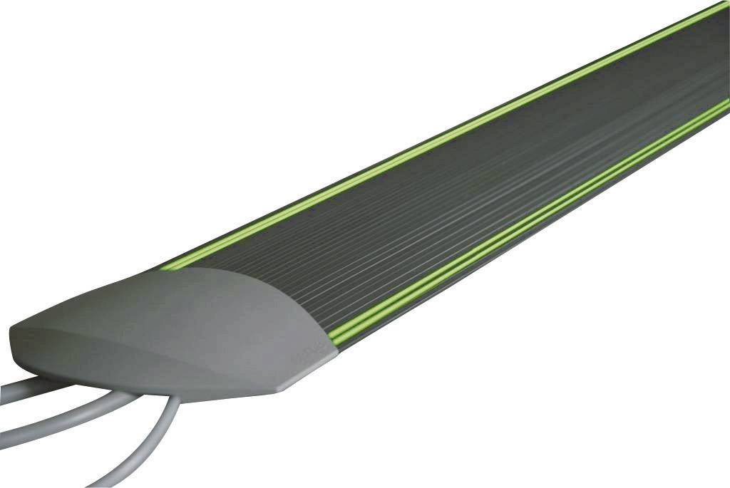 Profili in gomma con due cavi, realizzati in materiale resistente, spesso utilizzati in applicazioni di sicurezza per prevenire incidenti.