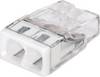 WAGO 2273-202-100 2273 Morsettiera flessibile: 0.5-2.5 mm² rigido: 0.5-2.5 mm² Numero Poli (num): 2 100 pz. Trasparente, Bianco Scatola