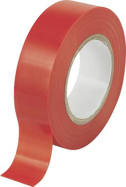 TRU COMPONENTS  TC-9559248 Nastro isolante  Rosso (L x L) 20 m x 19 mm 1 pz.