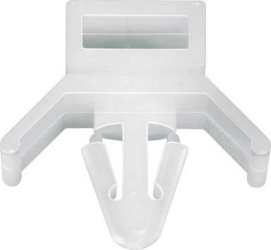 TRU COMPONENTS TC-PHC-8203 Supporto per cavi  1593075 Intervallo Ø fascio 21.30 mm (max)  con piedino a lamelle Naturale 1 pz.
