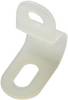 TRU COMPONENTS TC-PC-0406203 Clip fermacavi avvitabile 1593106 Intervallo Ø fascio 6.40 mm (max) Bianco 1 pz.