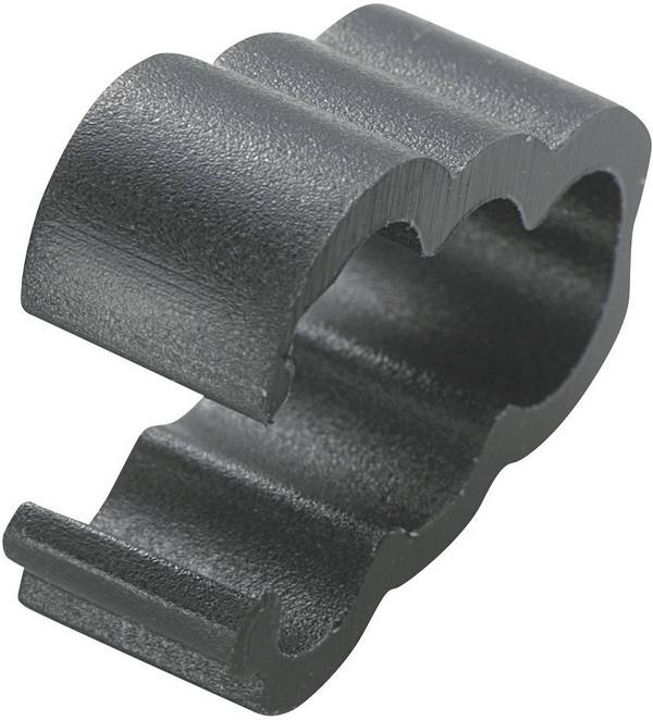 TRU COMPONENTS TC-RC-34203 Clip fermacavi avvitabile 1593105 Intervallo Ø fascio 4.10 mm (max)   Nero 1 pz.