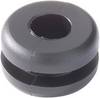 HellermannTyton HV1218-PVC-BK-M1 Passacavo Ø (max.) 6 mm Spessore piastra (max.) 4 mm PVC Nero 1 pz.