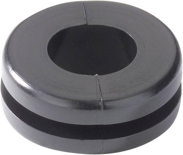 HellermannTyton HV1303-PVC-BK-M1 Passacavo Ø (max.) 8 mm Spessore piastra (max.) 1.6 mm PVC Nero 1 pz.