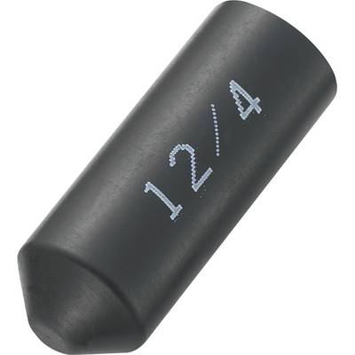 Bullone metallico nero con scritta '12/4' in caratteri bianchi. Il bullone ha una punta arrotondata.