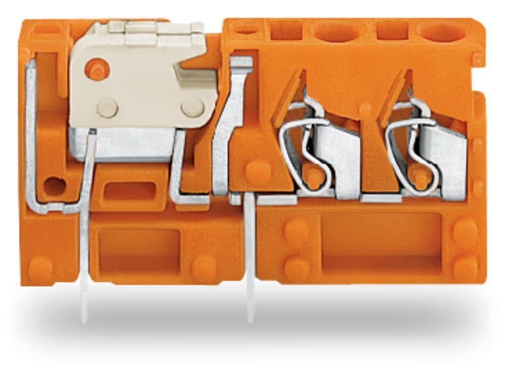 WAGO 742-156 Morsetto a molla 2.50 mm² Numero Poli (num) 1 Arancione 200 pz.