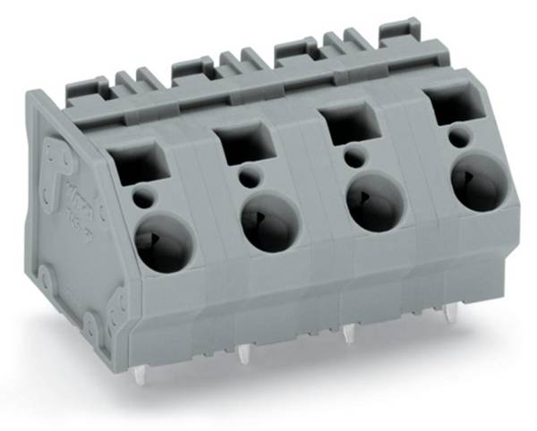 WAGO 745-1404 Morsetto a molla 6.00 mm² Numero Poli (num) 4 Grigio 40 pz.