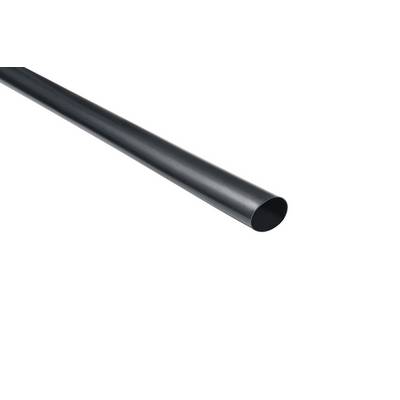 Tubo nero lucido in alluminio che si estende diagonalmente dall'alto a sinistra verso il basso a destra. Sezione trasversale a forma di stella visibile.