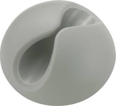 TRU COMPONENTS  Supporto per cavi autoadesivo 547611 Intervallo Ø fascio 9 mm (max)   Grigio 1 pz.